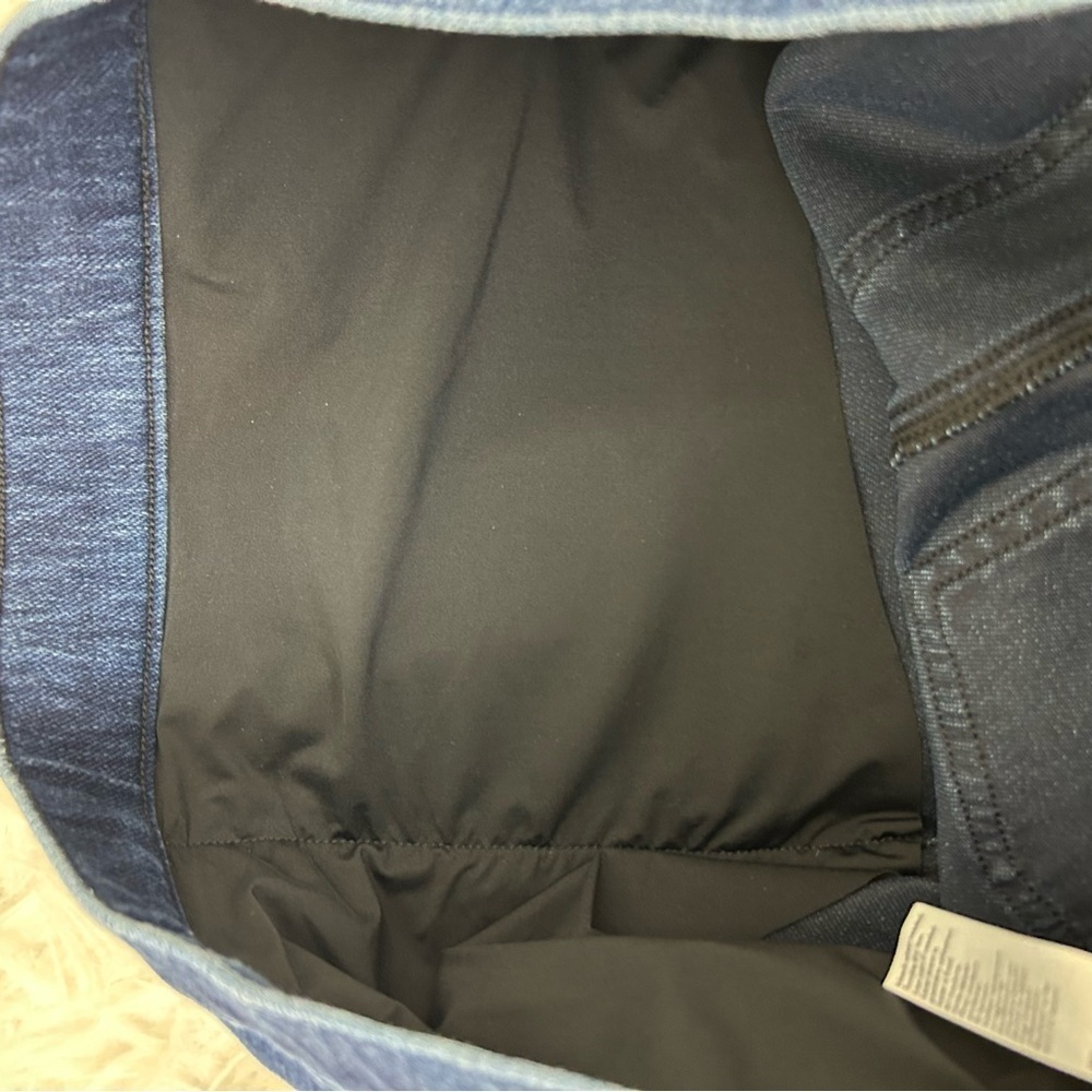 Spanx pull-on dark wash jean jogging pants "Jean-ish ankle leggings" size: 1X - Picture 9 of 9